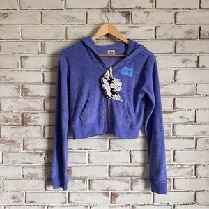 Boys Lie Royal Terry zip up hoodie NWT